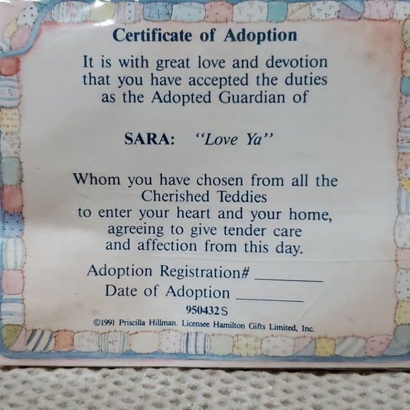 Cherished Teddies, Sara - Picture 4 of 7